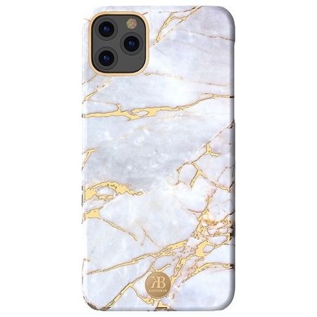 Kingxbar - iPhone 11 Pro Schutzhülle - Case aus Polycarbonat - Jade Series - Purple Marble