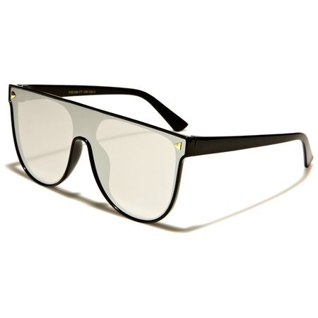 MU Classic - Damen Flache klassische Sonnenbrille - schwarz