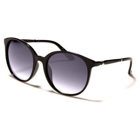 VG - Damen runde Sonnenbrille - schwarz