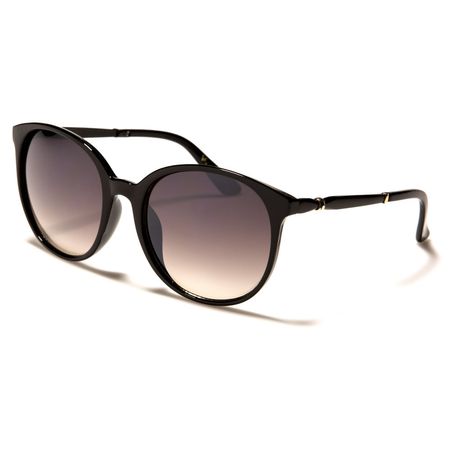 VG - Damen runde Sonnenbrille - schwarz