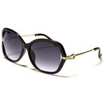 VG - Damen Schmetterlings-Sonnenbrille - schwarz/gold