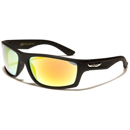 X-Loop - Herren rechteckige Sonnenbrille - schwarz