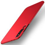Mofi - Xiaomi Mi 10 Handyhülle - Schlanke Hülle aus Hartplastik - Shield Series - rot