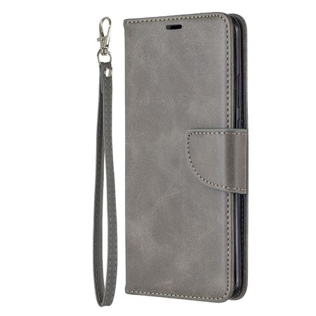 Huawei P40 Pro Handy Hülle - Classic IV Leder Bookcover Series - grau