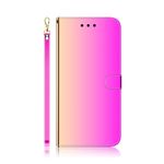 Huawei P40 Lite Hülle - Mirror Surface Bookcover Series - rosa