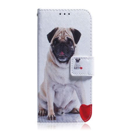 Xiaomi Mi 10 / Mi 10 Pro Handy Hülle - Leder Bookcover Image Series - Hund und Herz