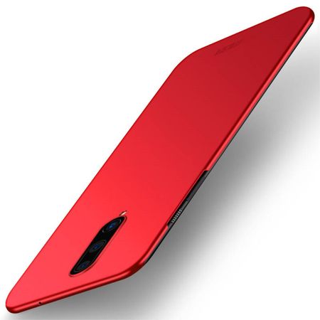 Mofi - OnePlus 8 Handyhülle - Schlanke Hülle aus Hartplastik - Shield Series - rot