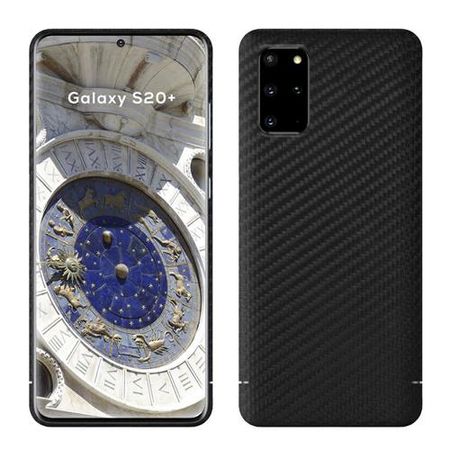 VIVERSIS - Samsung Galaxy S20+ Handyhülle aus 100% Komposit Karbon - Made in Germany - schwarz