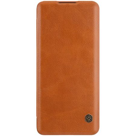 Nillkin - Huawei P40 Pro Plus Hülle - Leder Book Case - Qin Series - braun