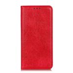 Sony Xperia L4 Handy Hülle - Crazy Horse V Leder Bookcover Series - rot