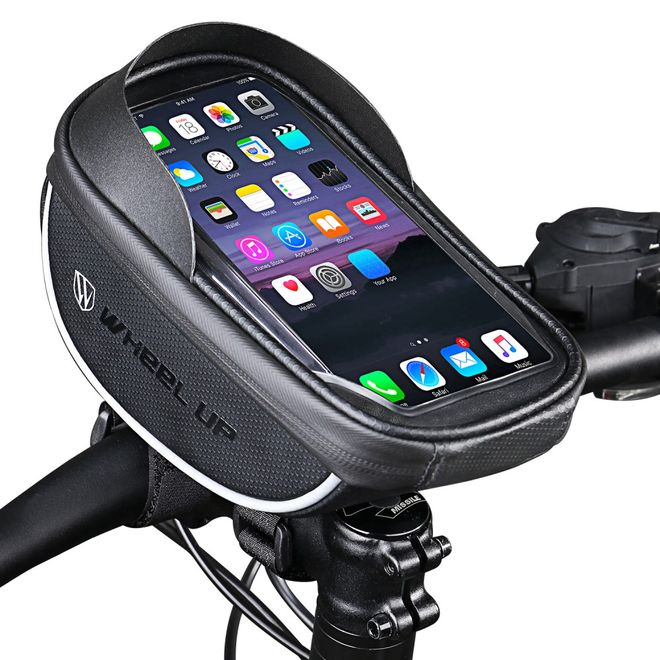 Wheel Up - Wasserdichte Fahrrad Halterung - Smartphones bis 6.5 Zoll -  schwarz