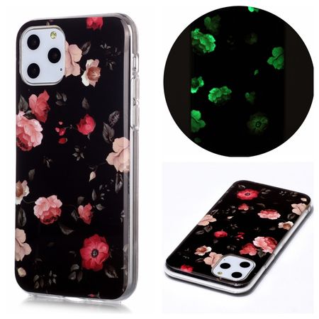 iPhone 11 Pro Hülle - TPU Softcase - fluoreszierend - Blume