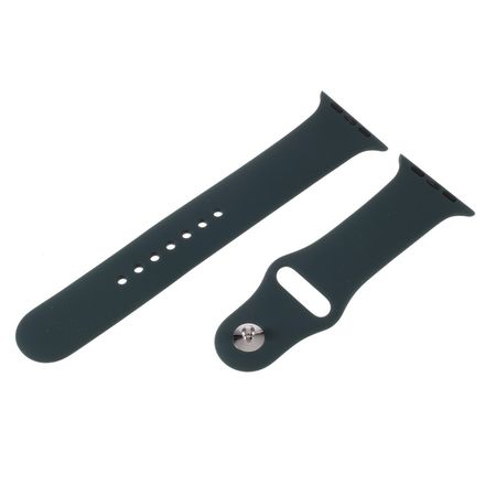 Apple Watch (42/41/40/38mm) Silikon Armband - dunkelgrün