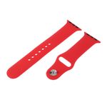 Apple Watch (49/45/44/42mm) Silikon Armband - rot