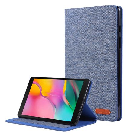 Samsung Galaxy Tab A 8.0 (2019) Hülle - Case aus Stoff/Kunstleder - mit Standfunktion - blau
