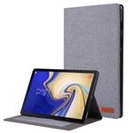 Samsung Galaxy Tab S5e Hülle - Case aus Stoff/Kunstleder - mit Standfunktion - grau