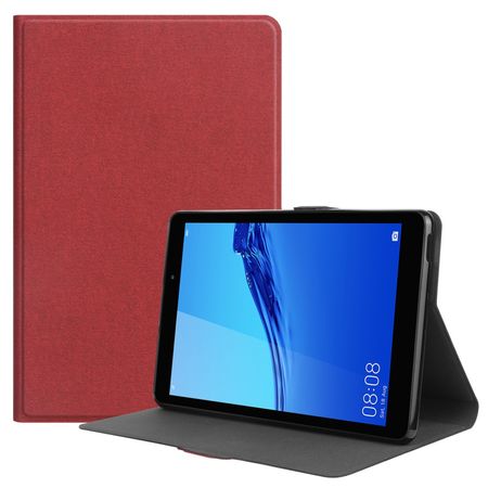Huawei MatePad T8 Hülle - Case aus Stoff/Kunstleder - mit Standfunktion - rot