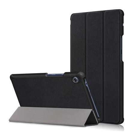 Huawei MatePad T8 Hülle - Dreifach faltbares Leder Case - schwarz