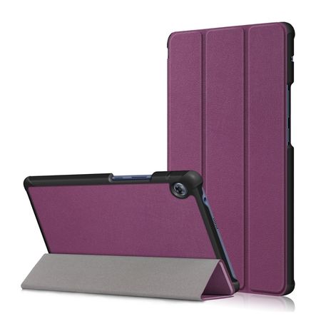 Huawei MatePad T8 Hülle - Dreifach faltbares Leder Case - purpur