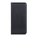 iPhone 12 mini Handy Hülle - Litchi V Leder Bookcover Series - schwarz