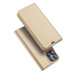 Dux Ducis - iPhone 12 Pro Max Hülle - Handy Bookcover - Skin Pro Series - gold