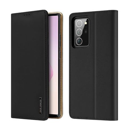 Dux Ducis - Samsung Galaxy Note 20 Ultra Hülle - Case aus Leder - Wish Series - schwarz