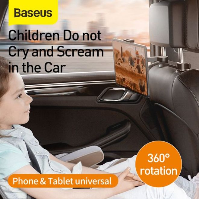 Baseus - Universal Auto KFZ Rücksitz Halterung - Smartphones und Tablets  (4.7 - 12.3 Zoll) - schwarz