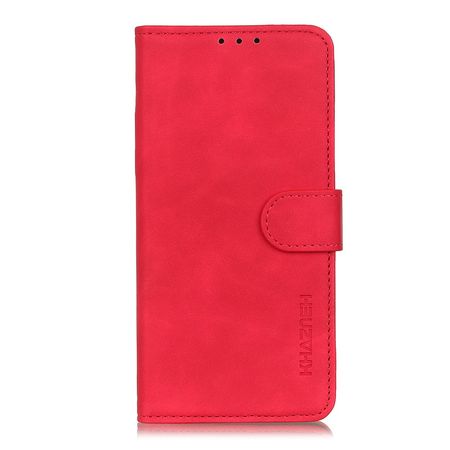 Huawei Y5p Handy Hülle - Classic IV Leder Bookcover Series - rot