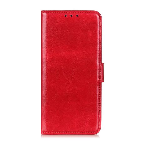 OnePlus Nord Handyhülle - Crazy Horse Leder Bookcover Series - rot