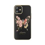 Kingxbar - iPhone 12 mini Schutzhülle - Case mit Swarovski Kristallen - Butterfly Series - gold