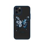 Kingxbar - iPhone 12 / iPhone 12 Pro Schutzhülle - Case mit Swarovski Kristallen - Butterfly Series - blau