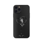 Kingxbar - iPhone 12 / iPhone 12 Pro Schutzhülle - Case mit Swarovski Kristallen - Wish Series - schwarz