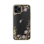 Kingxbar - iPhone 12 / iPhone 12 Pro Schutzhülle - Case mit Swarovski Kristallen - Flora Series - gold