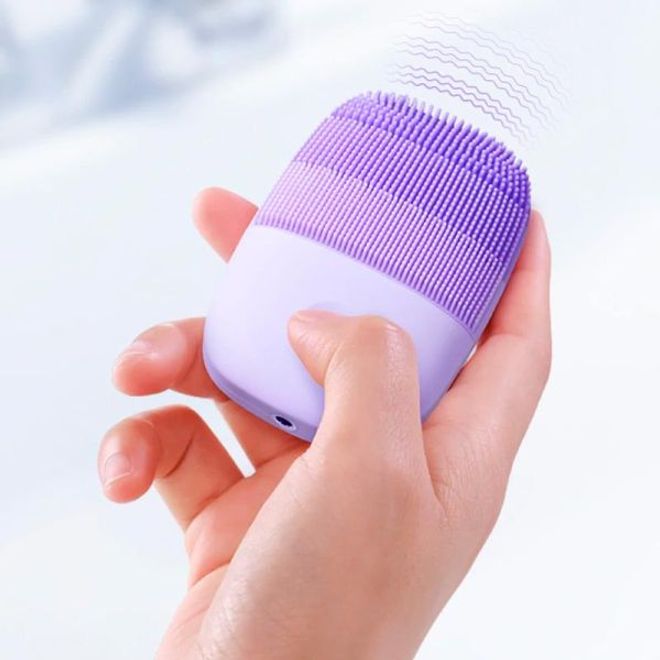 Inface Elektrische Gesichtsburste Massage Peeling Gesichtspflege Reinigung Violett Mobile Universe