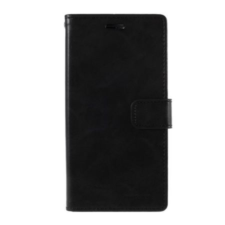 Goospery - iPhone 12 mini Hülle - Leder Bookcover - Bluemoon Diary Series - schwarz
