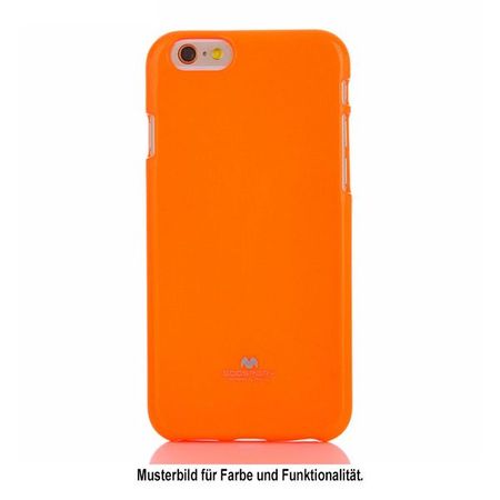 Goospery - iPhone 12 mini Handyhülle - Case aus Plastik - Fluorescence Jelly Series - orange