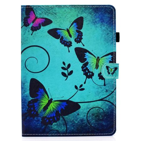 iPad Air (2022) / iPad Air (2020) Tablet Hülle - Case aus Leder - Schmetterlinge