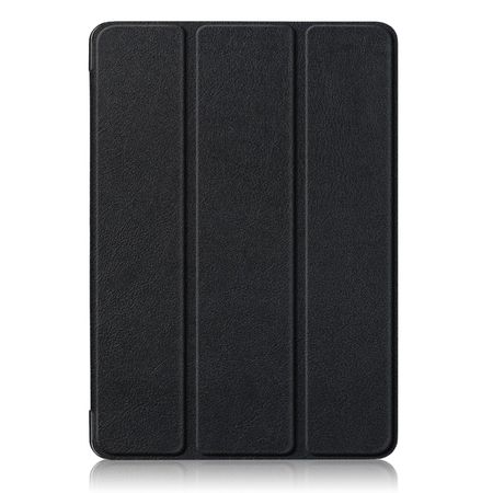 iPad Air (2022) / iPad Air (2020) Hülle - Dreifach faltbares Case mit Litchitextur - schwarz