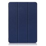 iPad Air (2022) / iPad Air (2020) Hülle - Dreifach faltbares Case mit Litchitextur - blau