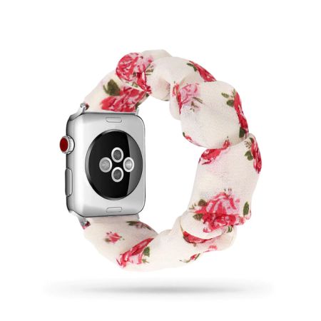 Apple Watch (41/40/38mm) Stoff Armband - pinke Blüten