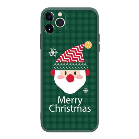 iPhone 12 mini Hülle - Silikon Softcase - Weihnachten - Weihnachtsmann