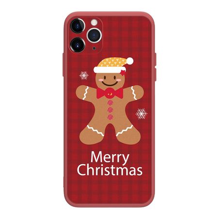 iPhone 12 mini Hülle - Silikon Softcase - Weihnachten - Lebkuchen