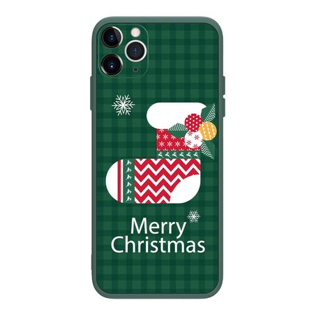 iPhone 12 Pro Max Hülle - Silikon Softcase - Weihnachten - Socken