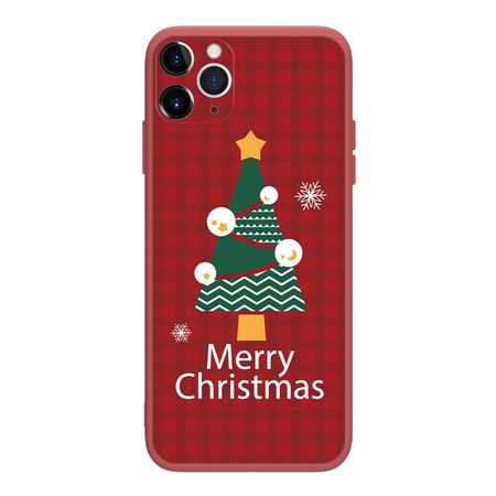iPhone 12 Pro Max Hülle - Silikon Softcase - Weihnachten - Tannenbaum