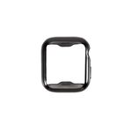 Apple Watch (44mm) Schutzhülle - Softcase und Schutzglas - schwarz