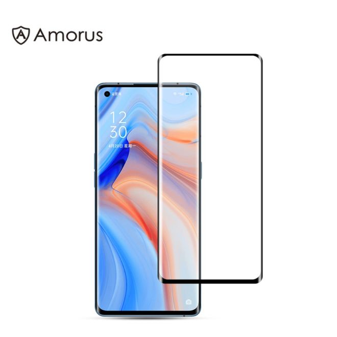 Amorus - Oppo Reno4 Pro 5G Schutzglas Displayschutz - Panzer Glas
