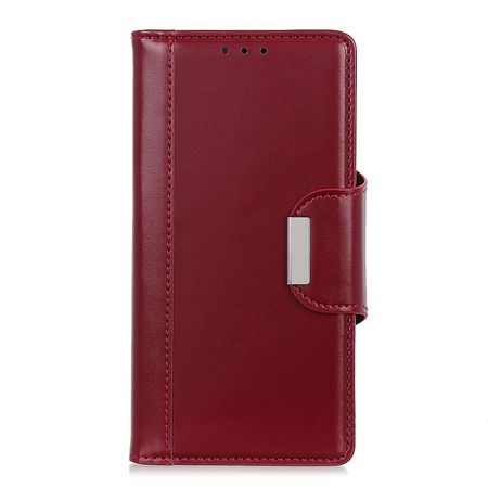 Nokia 3.4 Hülle - Stylisches Leder Bookcover - rot