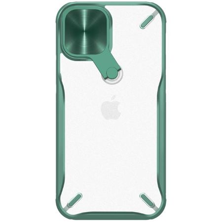 Nillkin - iPhone 12 mini Hülle - Hardcase mit Kickstand - Cyclops Series - dunkelgrün