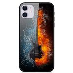 iPhone 12 / iPhone 12 Pro Handyhülle - Backcover aus gehärtetem Glas - Gitarre