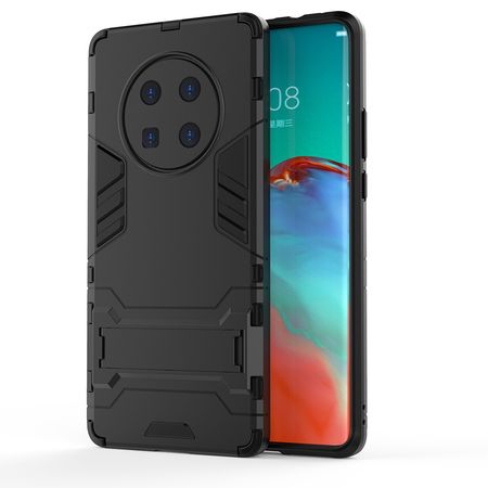 Huawei Mate 40 Pro Hülle - Backcover mit Kickstand - schwarz